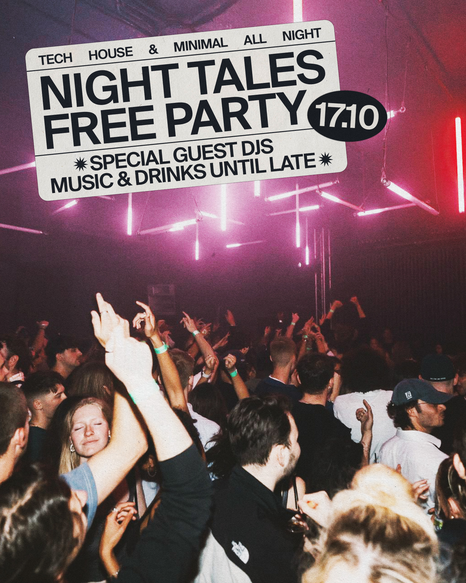 Night Tales Free Party: House & Tech House at Night Tales flyer