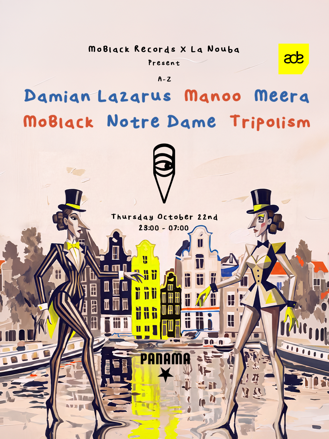 MoBlack Records x La Nouba - ADE Edition at Panama flyer