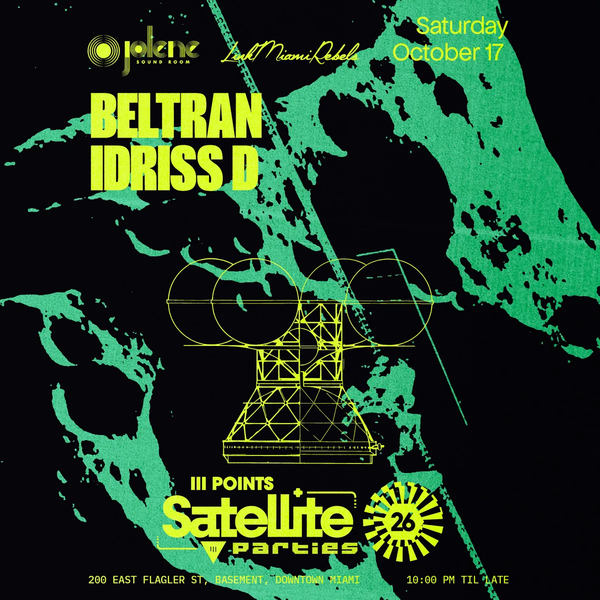III Points Satellite: Beltran at Jolene Downtown Miami flyer