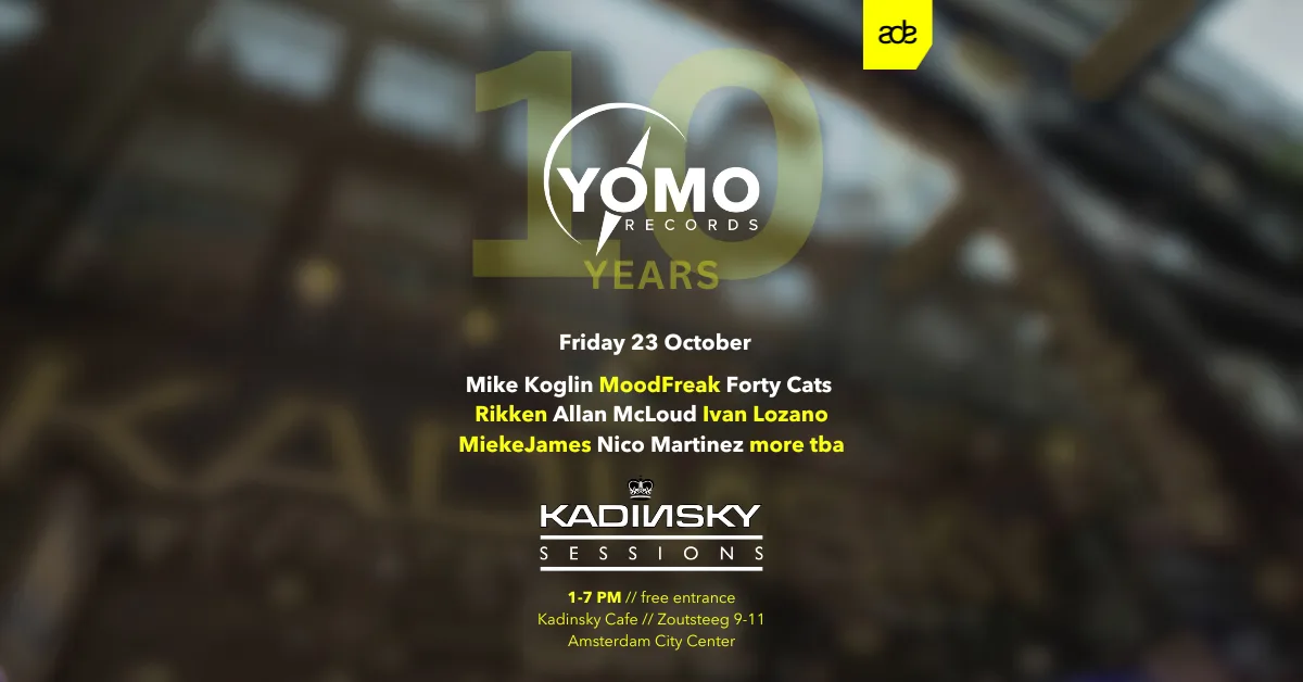 Yomo Records 10 Yrs Celebration at Kadinsky Cafe flyer
