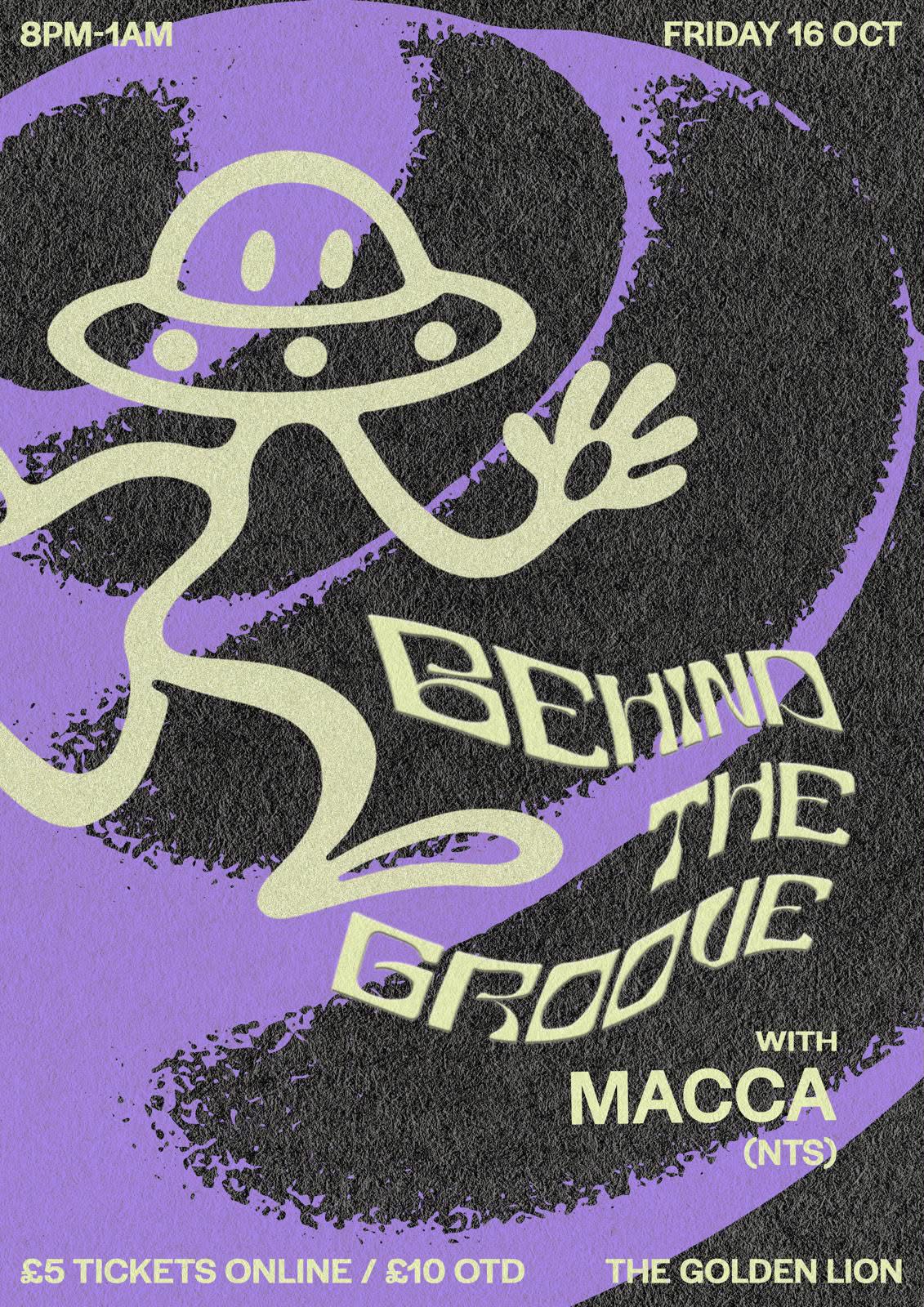 Behind the Groove with Macca at The Golden Lion flyer
