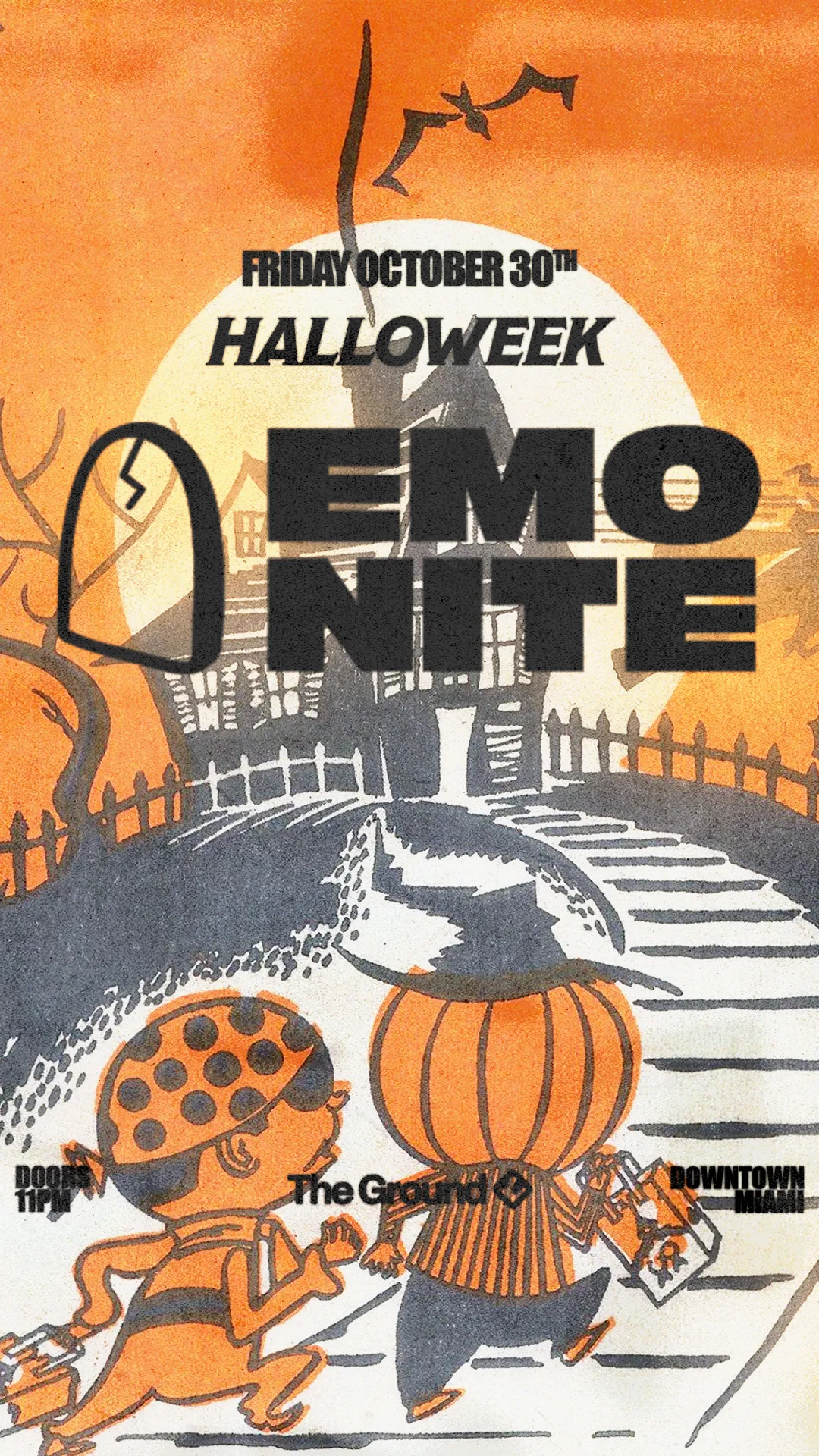Halloweek: Emo Nite at CLUB SPACE flyer