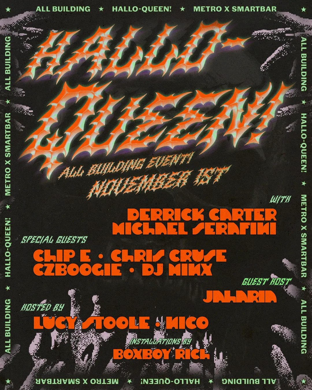 All-Building Hallo-Queen at smartbar flyer