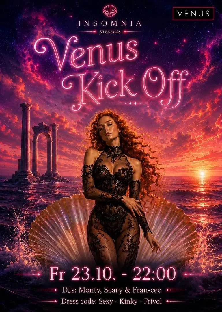 Venus Kick-Off Party at INSOMNIA Berlin flyer