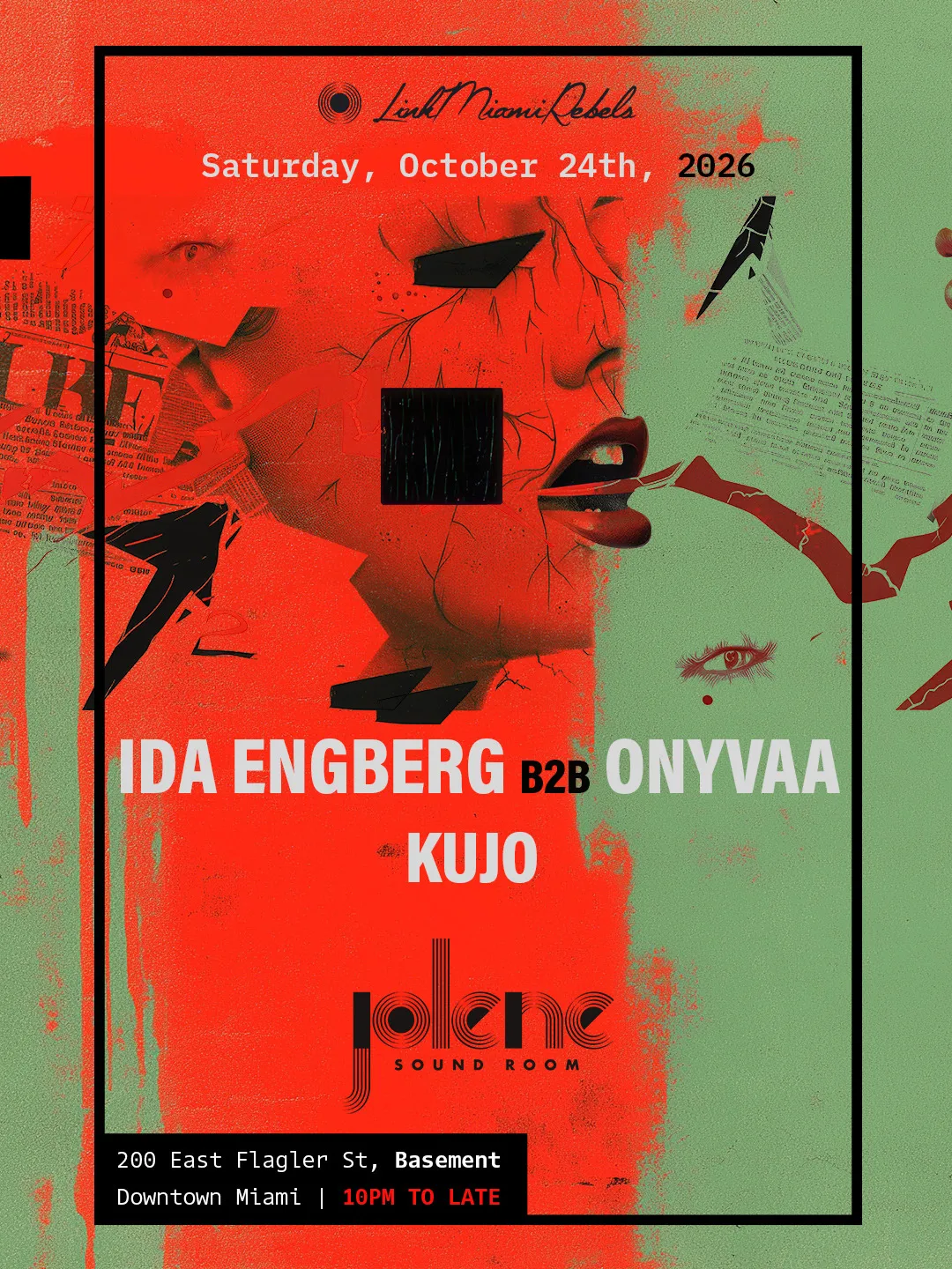Ida Engberg & ONYVAA at Jolene Downtown Miami flyer