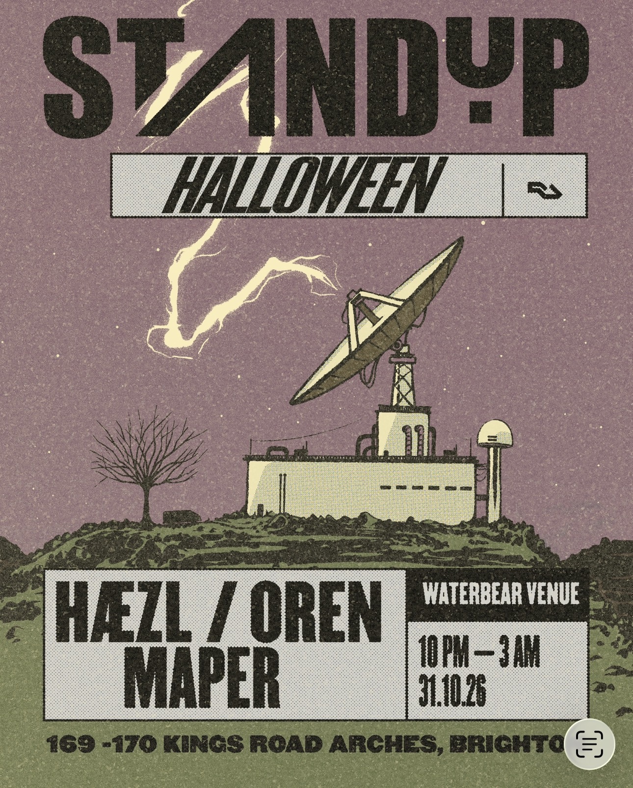 StandUP presents: Halloween Party at WaterBear Venue flyer