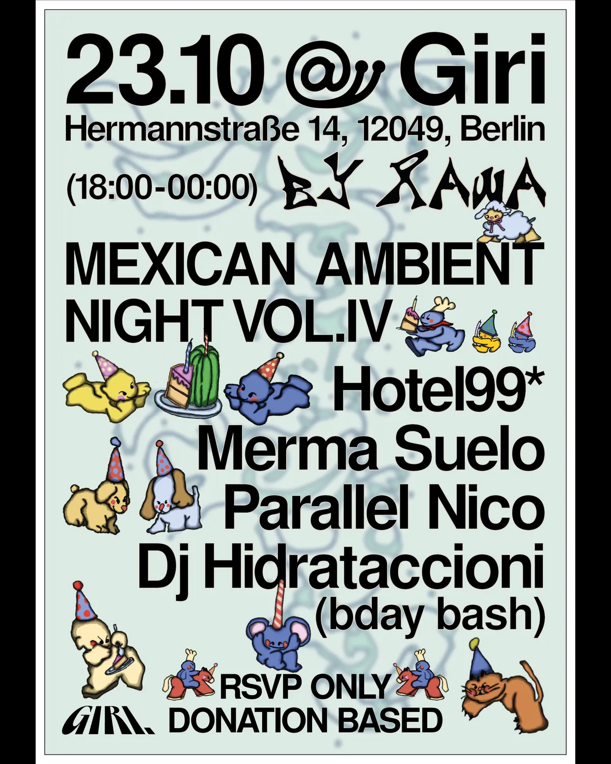 Giri x Rawa Club: Mexican Ambient Night Vol. IV at Giri flyer