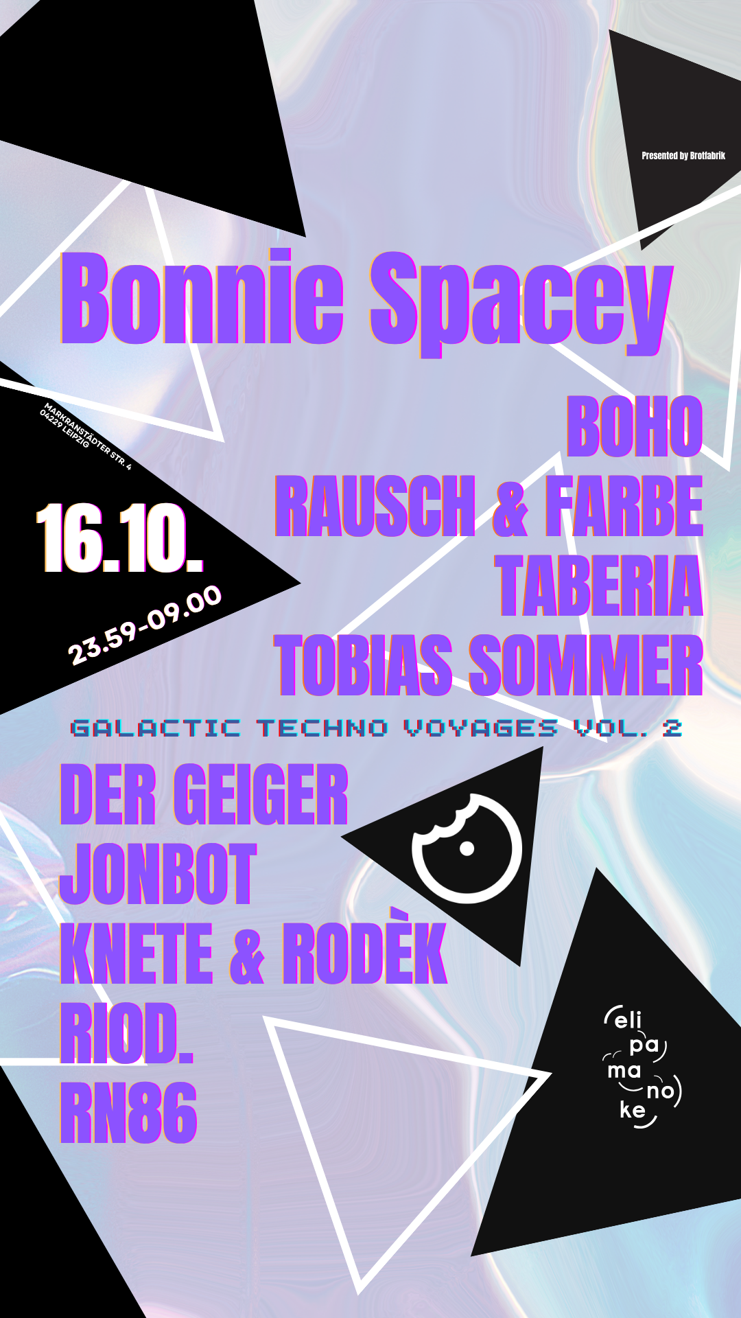 Galactic Techno Voyages Vol. 2 at Elipamanoke - Leipzig flyer