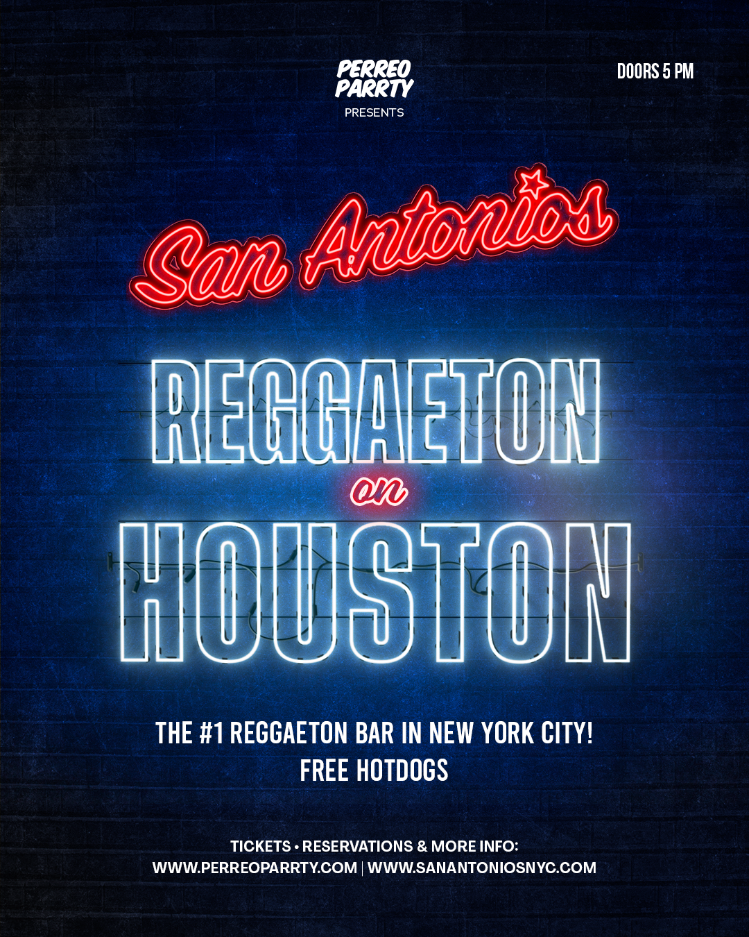 Reggaeton on Houston - Latin & Reggaeton Party NYC at San Antonios flyer