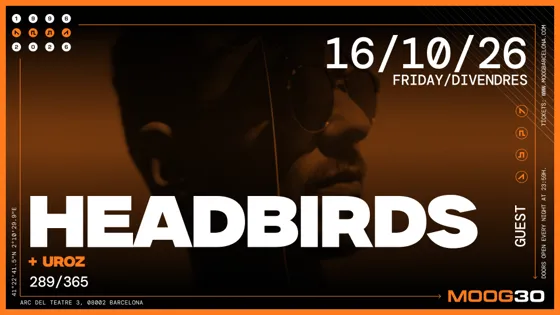 Headbirds + Uroz at Moog flyer