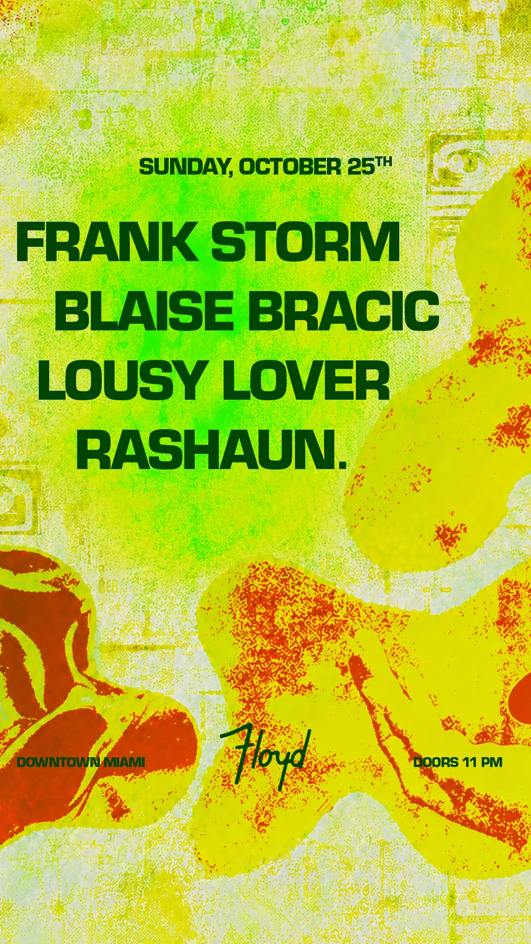 Frank Storm + Blaise Bracic at Floyd Miami flyer
