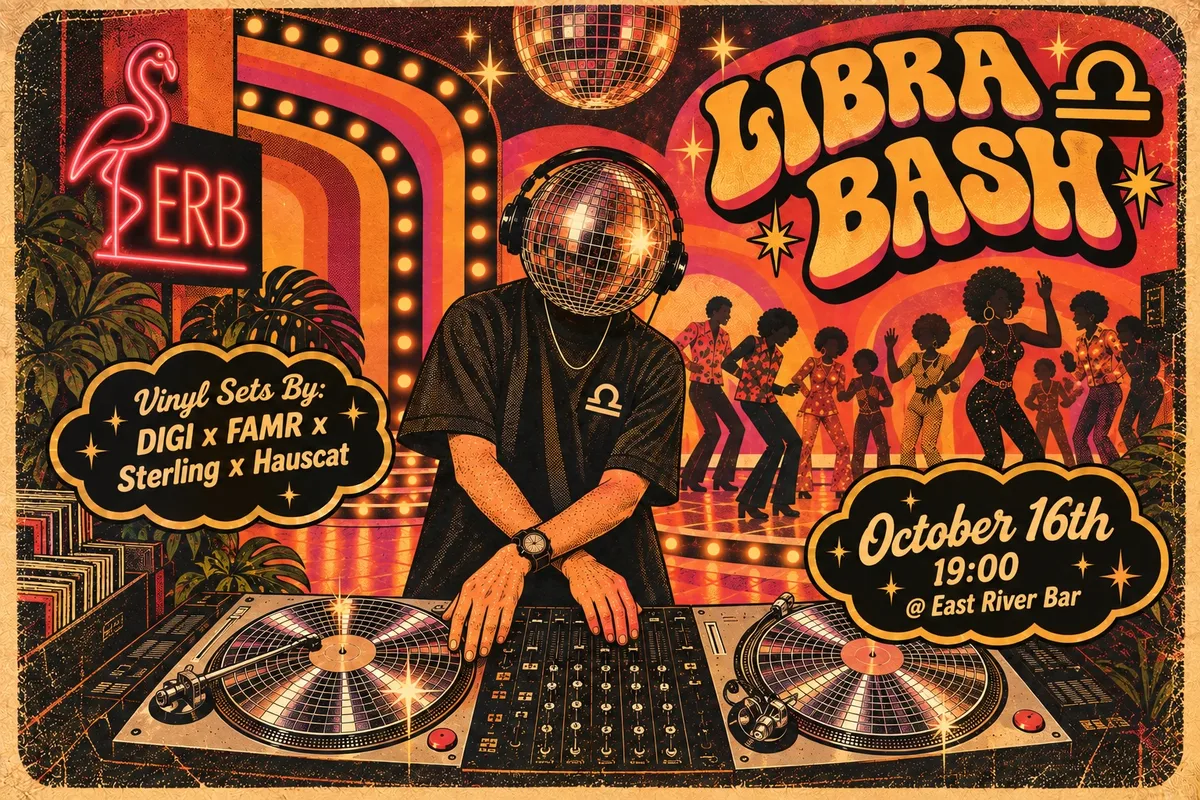 ARISE & SHINE: LIBRA EDITION with J.Sterling & DIGI at East River Bar flyer