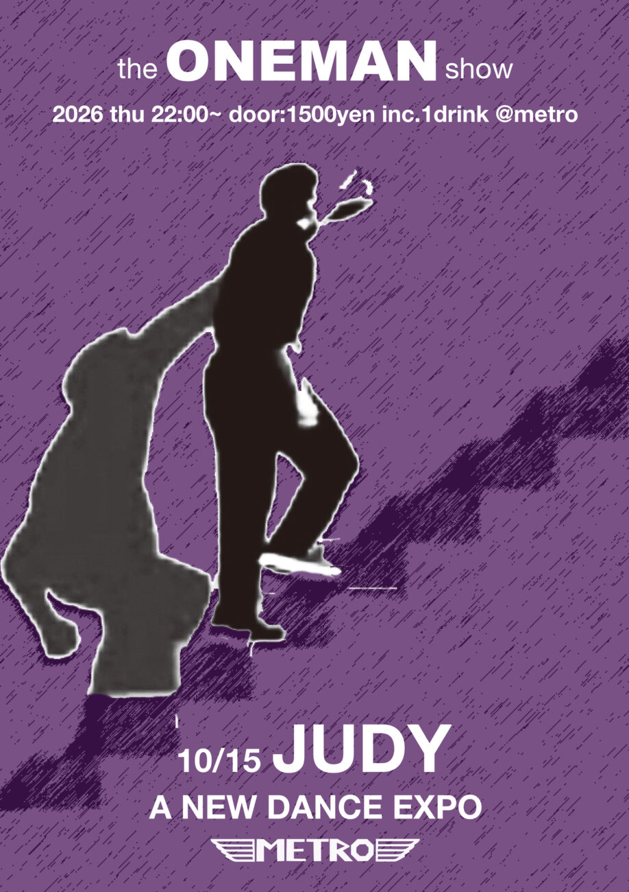 the ONEMAN show 'JUDY' at Club Metro flyer