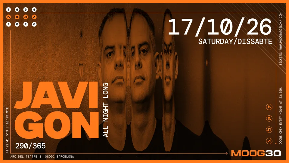 Javi gOn at Moog flyer