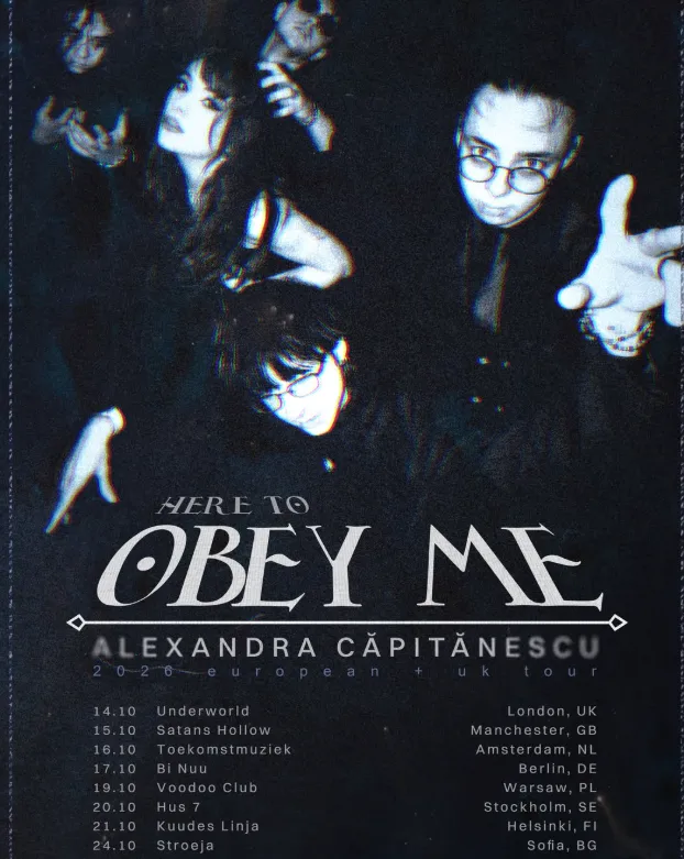 Alexandra Căpitănescu live in Amsterdam at Toekomstmuziek flyer