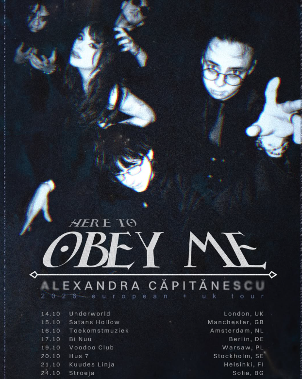 Alexandra Căpitănescu live in Amsterdam at Toekomstmuziek flyer
