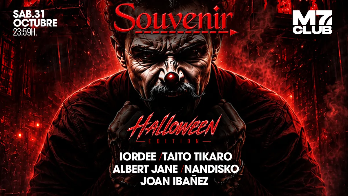 SOUVENIR Halloween [Taito Tikaro, Albert Jane, Nandisko, Joan Ibañez & Javi Always] at M7 Club Barcelona flyer