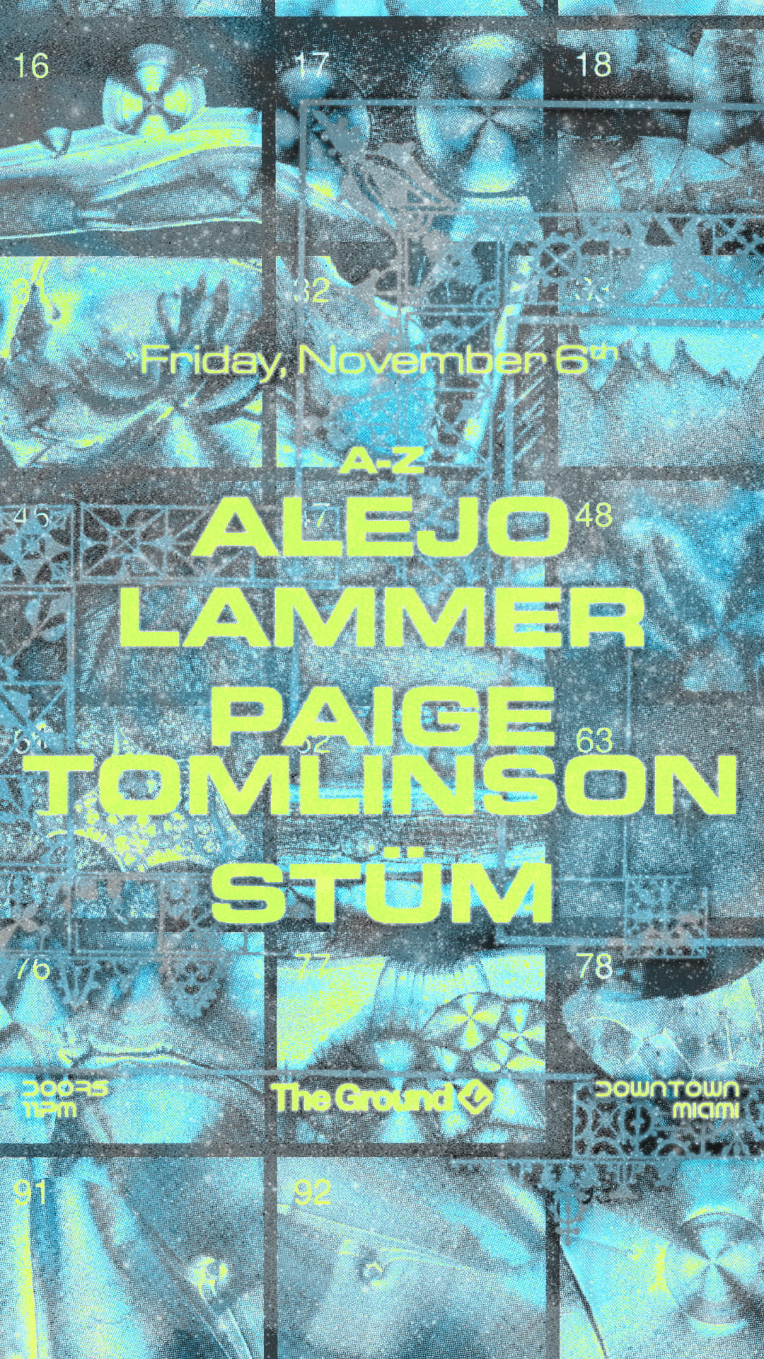 Paige Tomlinson + LAMMER + STÜM at CLUB SPACE flyer