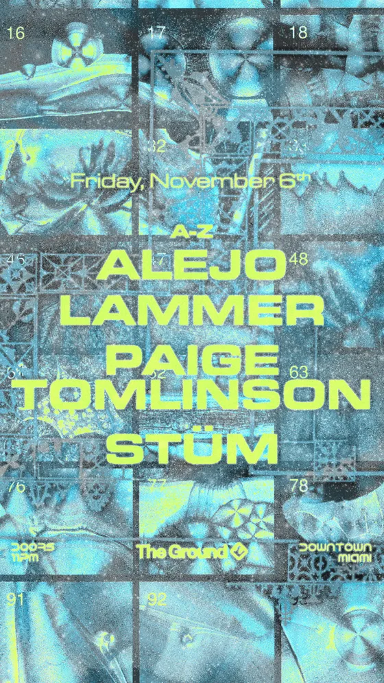 Paige Tomlinson + LAMMER + STÜM at CLUB SPACE flyer