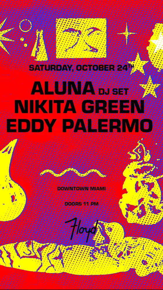 Aluna at Floyd Miami flyer