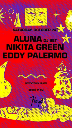 Aluna at Floyd Miami flyer