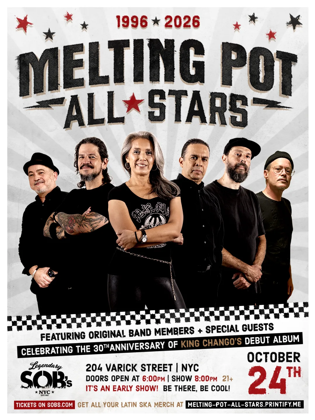 MELTING POT ALL-STARS at SOBs flyer
