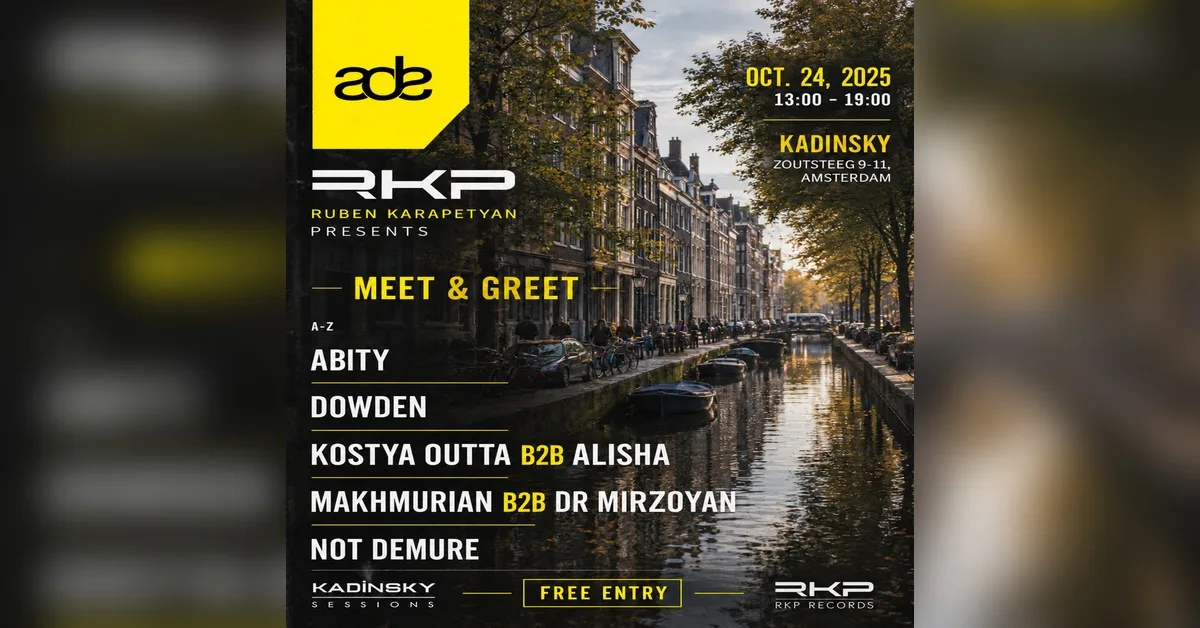 Ruben Karapetyan presents Meet & Greet at Kadinsky Cafe flyer