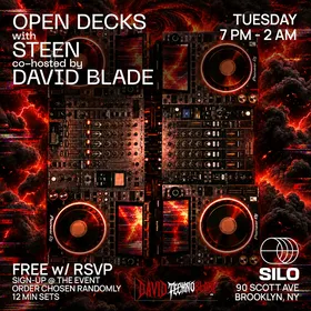 Open Decks with STEEN & David 'Techno Blade' at SILO flyer