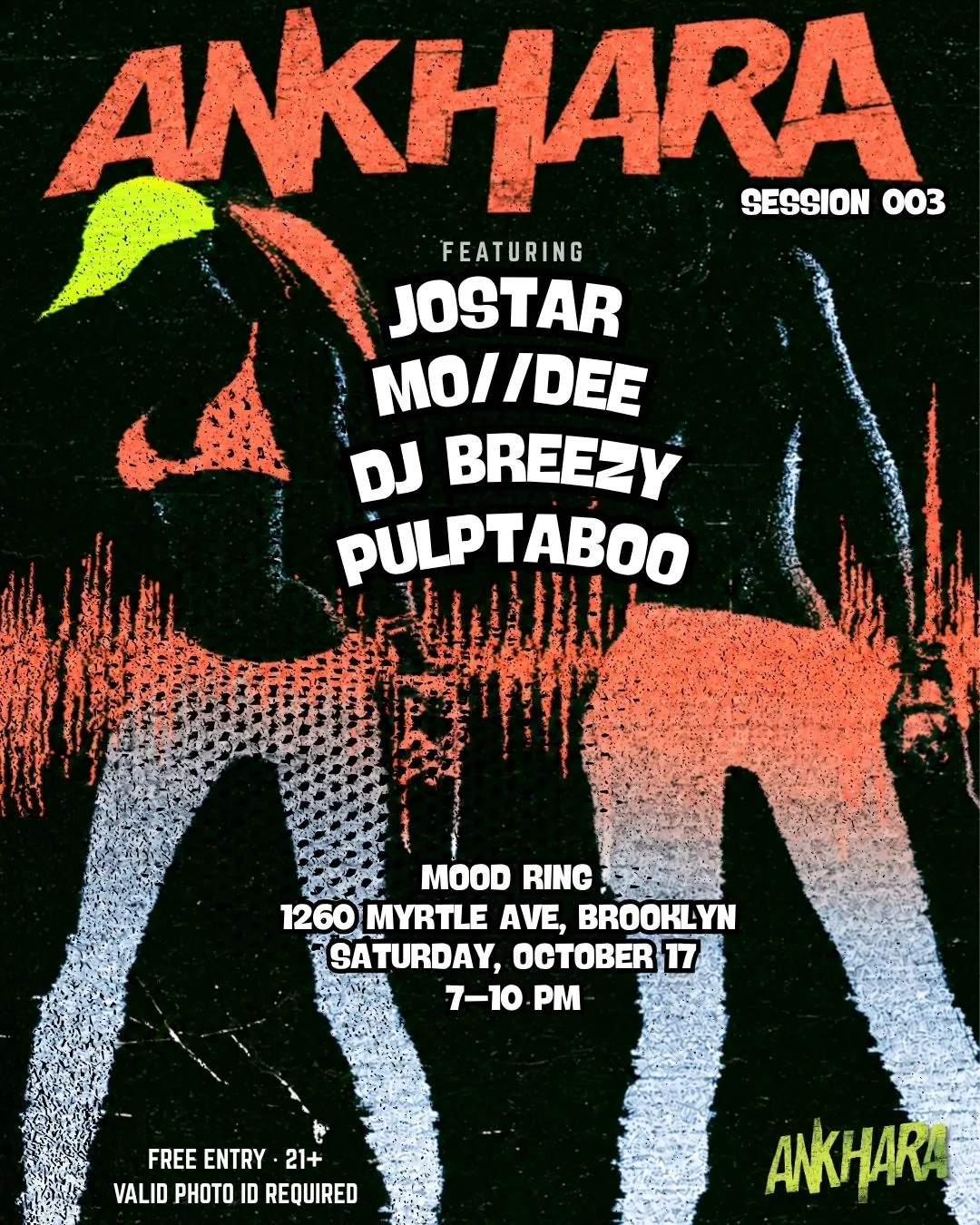 ANKHARA Session 003 at Mood Ring flyer