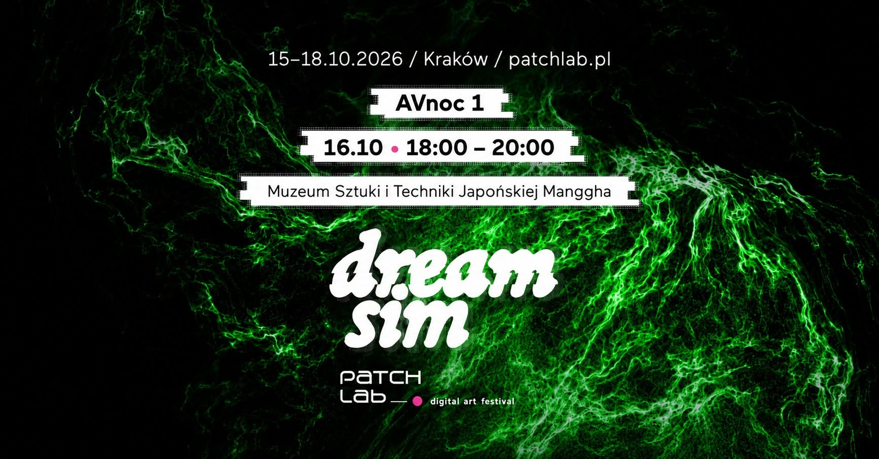 Patchlab Festival 2026: AVnight 1 at Manggha flyer