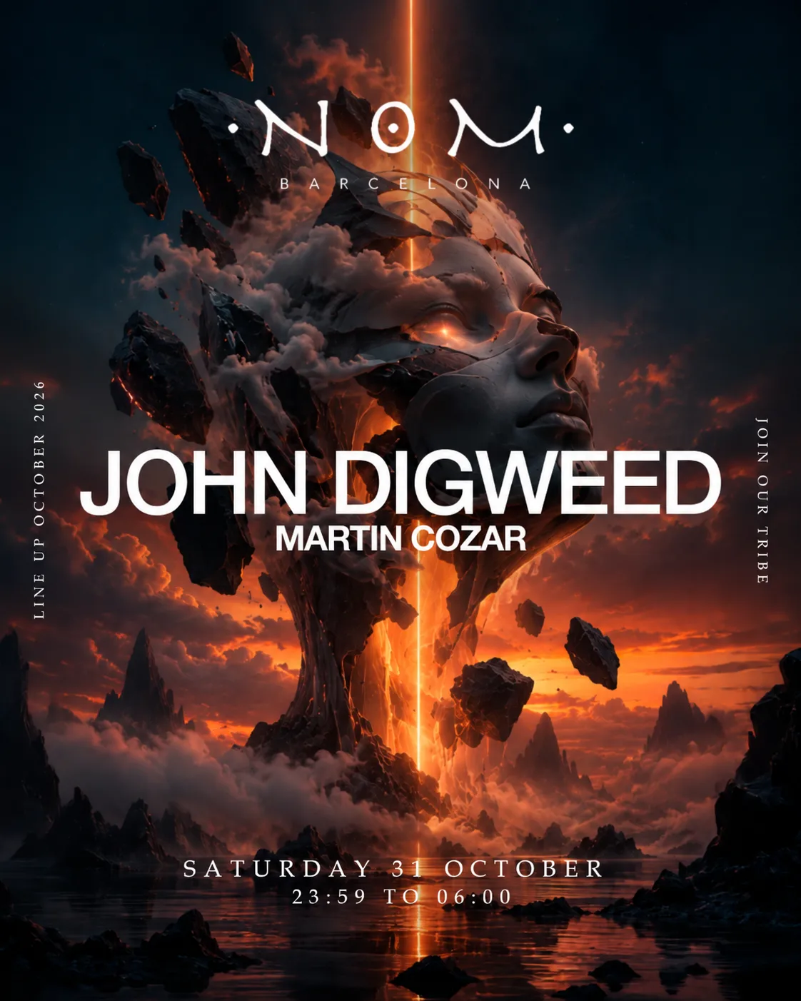 NOM presents John Digweed at Sala Bikini Barcelona flyer