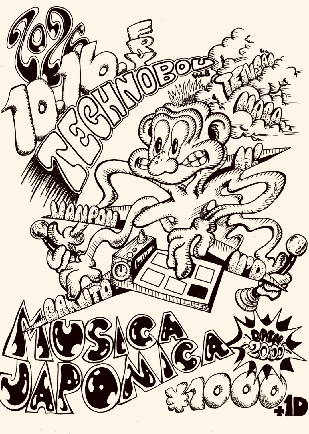 TECHNOBOU at Musica Japonica flyer