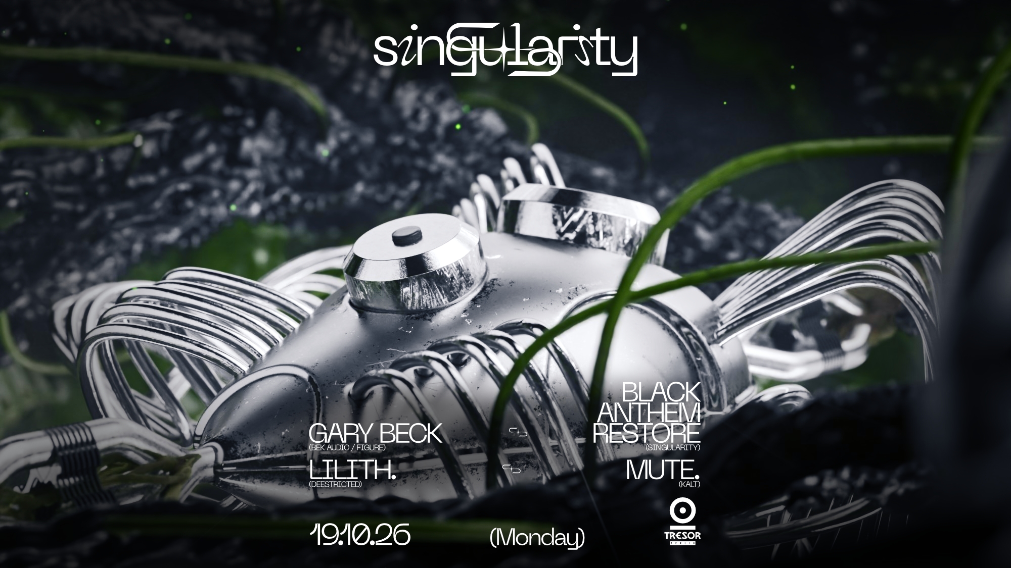 ◥◣SINGULARITY◥◣ at Tresor Berlin I Club & label flyer