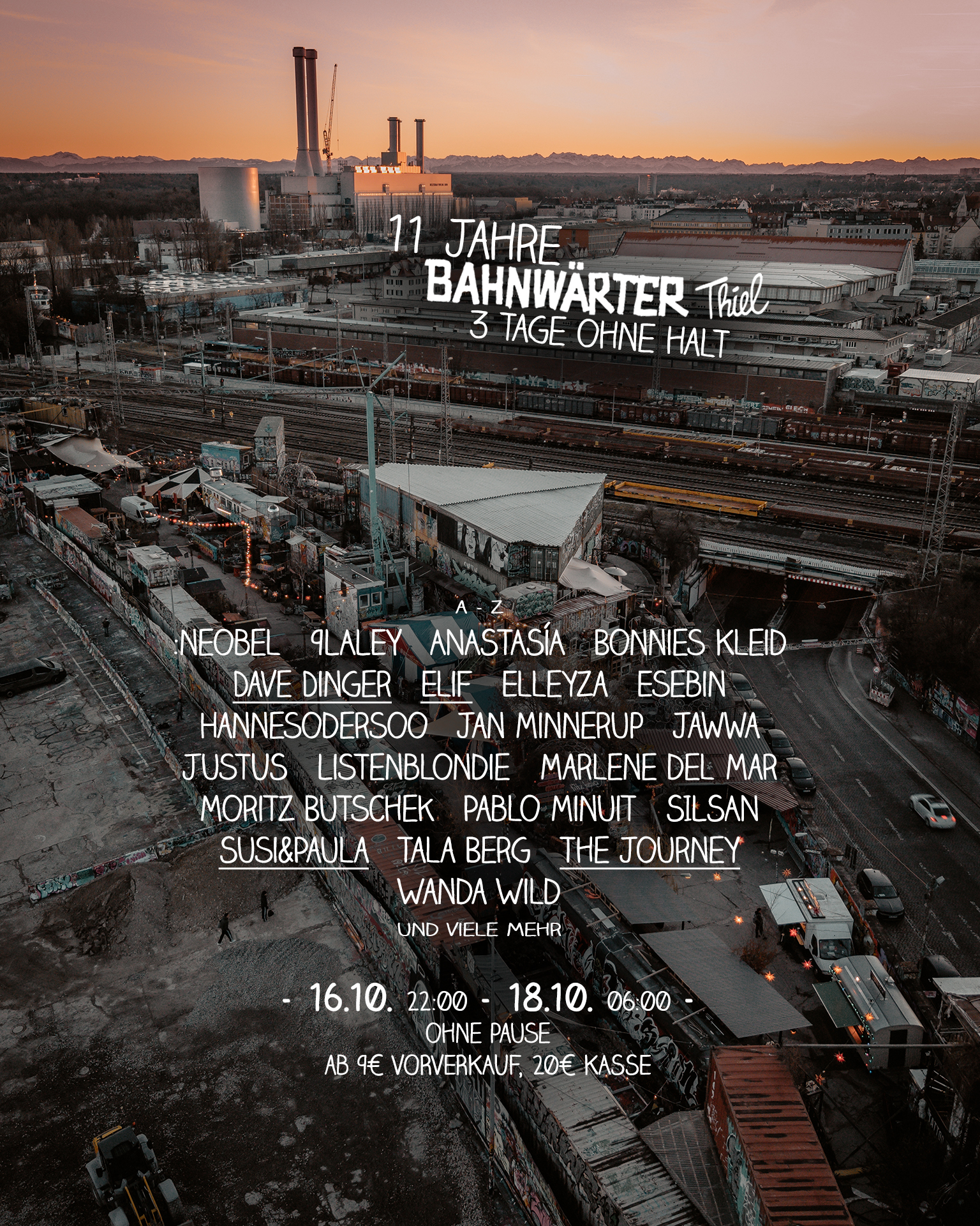 11 Jahre Bahnwärter Thiel, 3 Tage ohne Halt at Bahnwärter Thiel flyer