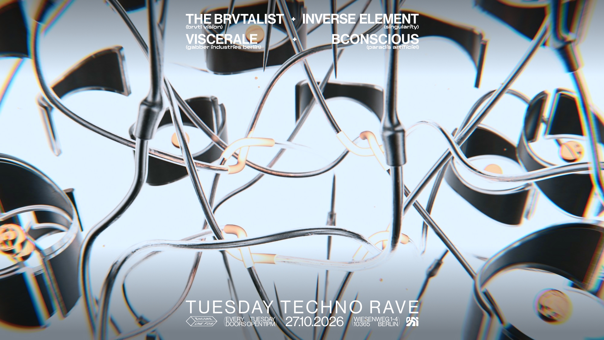 ✦encore.une.fois✦ / TUESDAY TECHNO RAVE at OXI & OXI Garten flyer