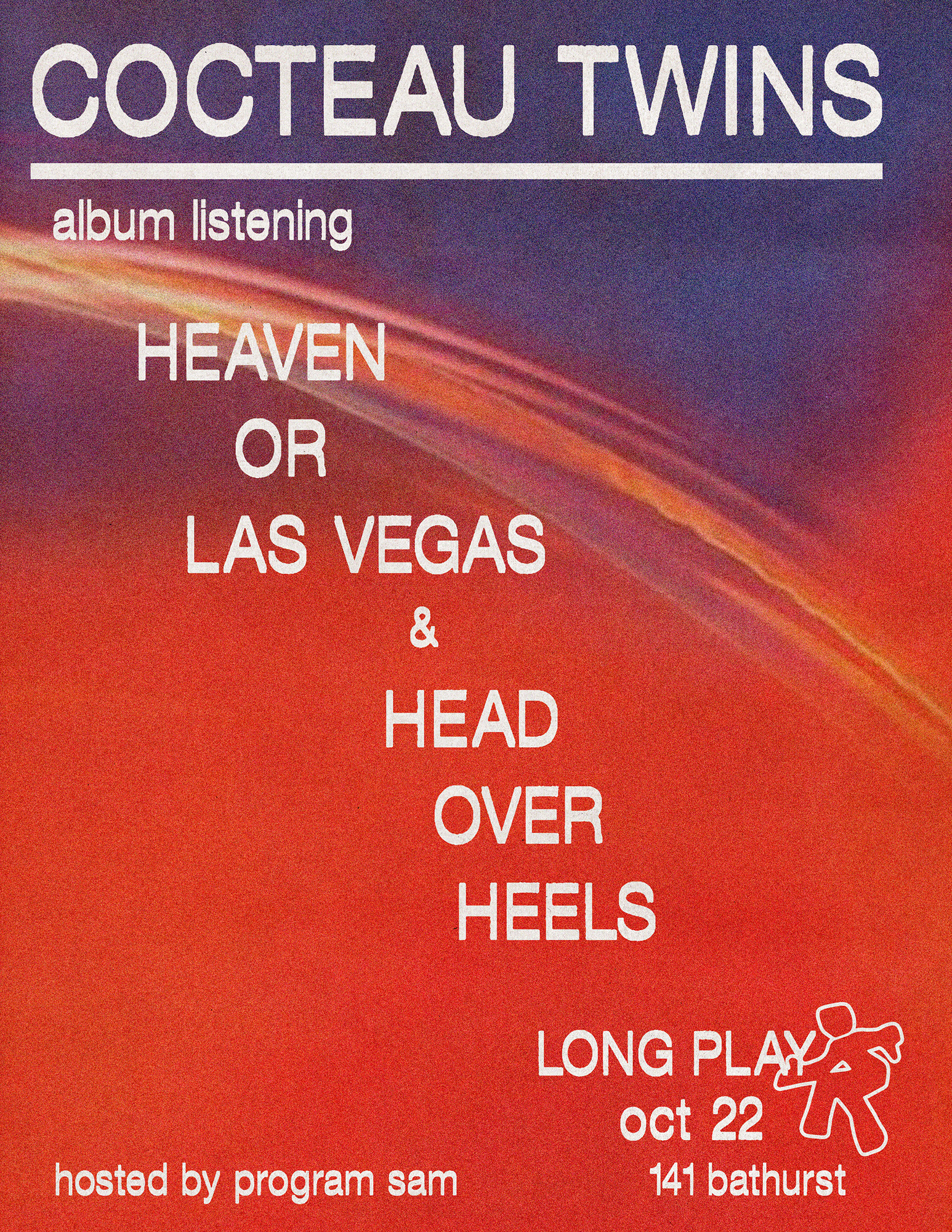Long Play: Cocteau Twins at Rhythm flyer