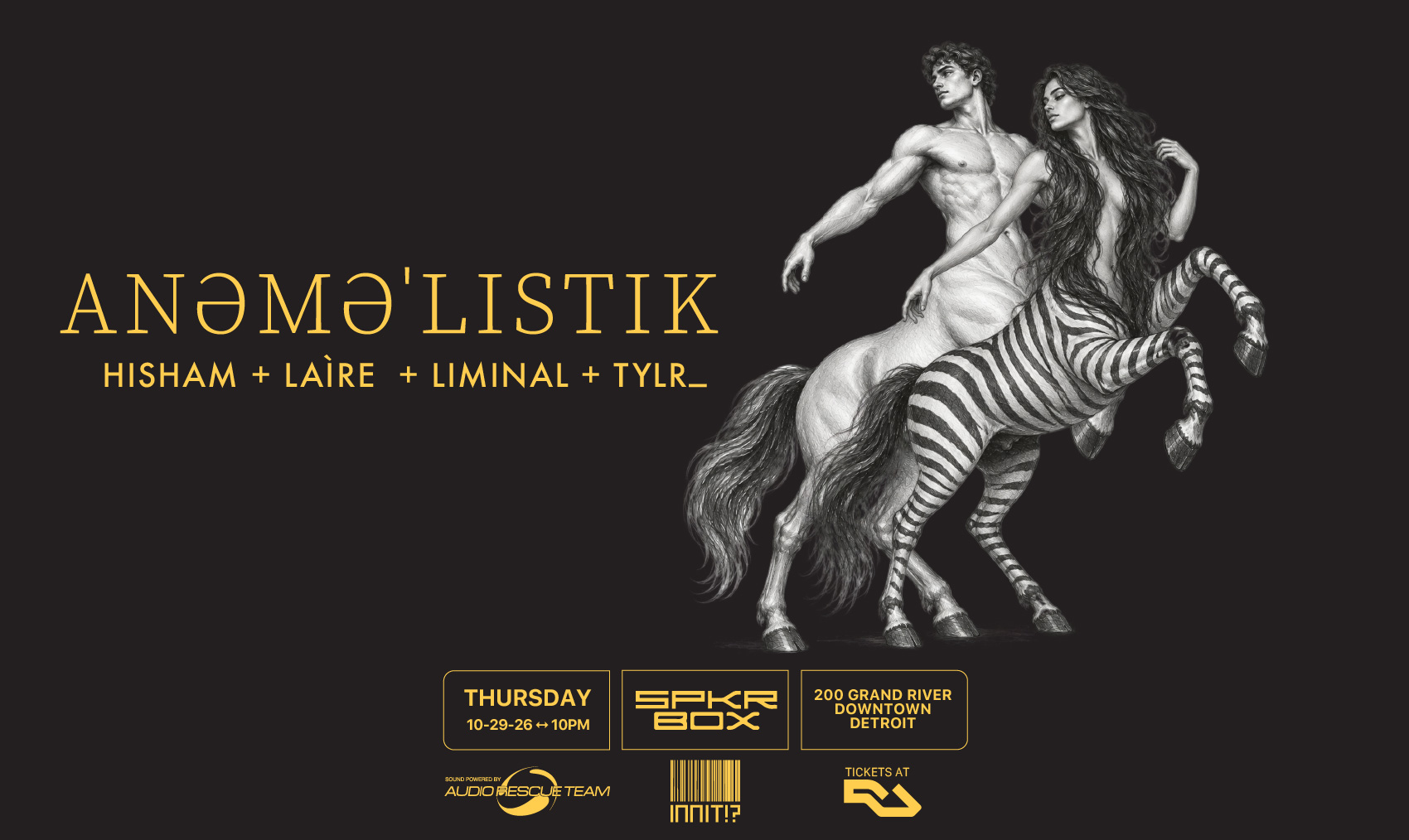 ANӘMӘ'LISTIK at SPKRBOX flyer