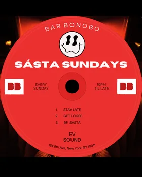 Sásta Sundays: Carozilla, Club Sásta at Bar Bonobo flyer