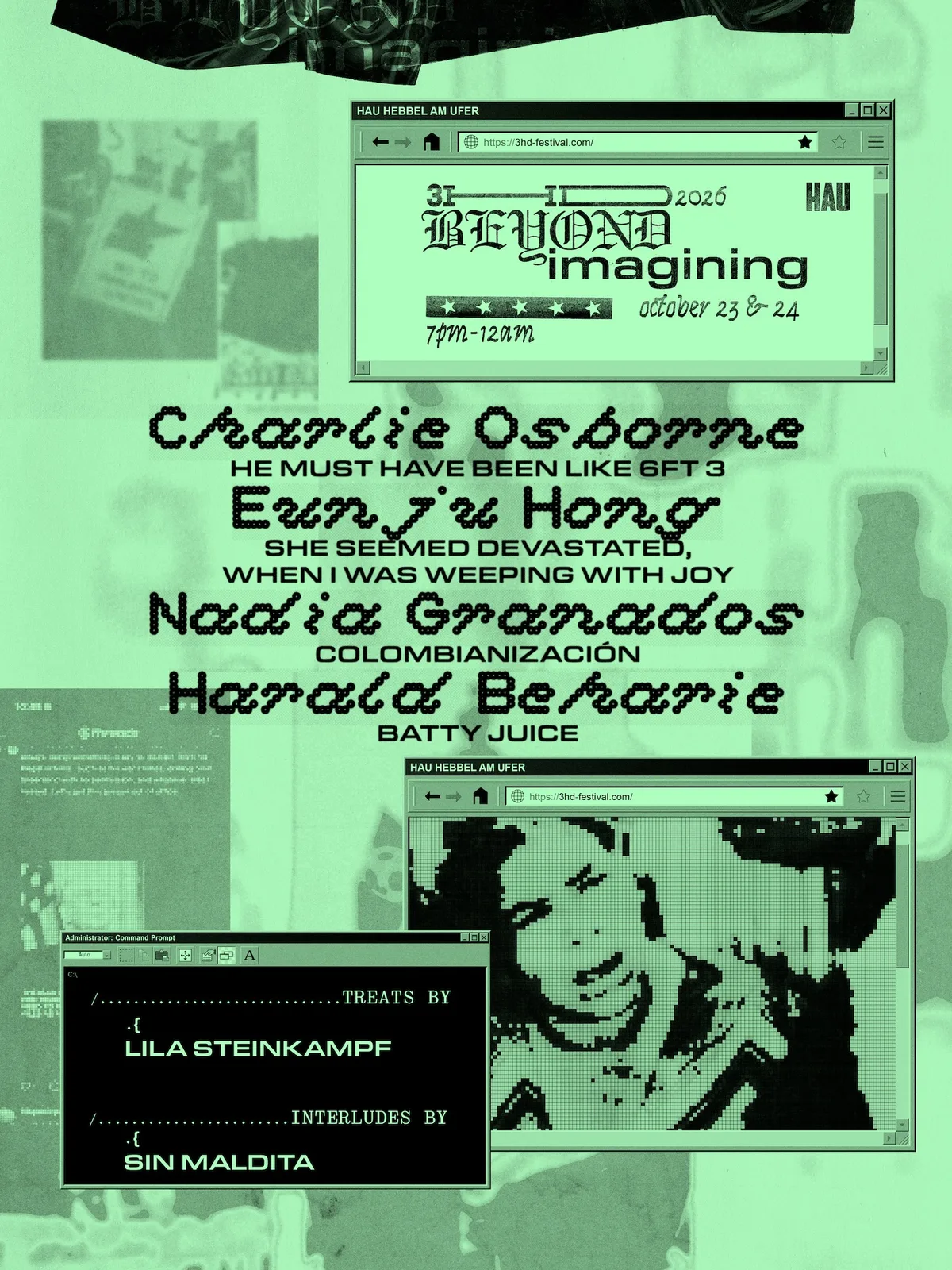 3hd 2026: Beyond Imagining at HAU Hebbel am Ufer flyer