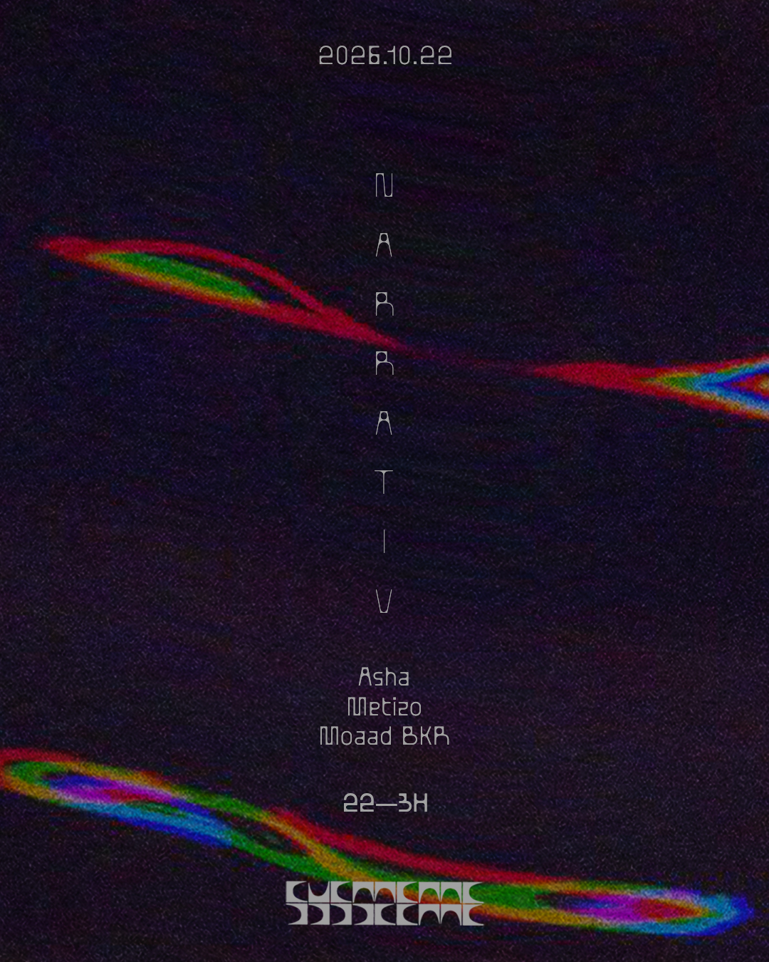 Narrativ at Système flyer