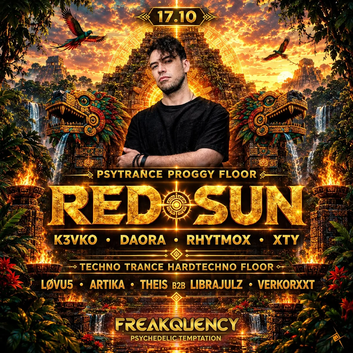 Freakquency with Red Sun X Festival of Lights Club Night  at M-BIA Club Berlin flyer