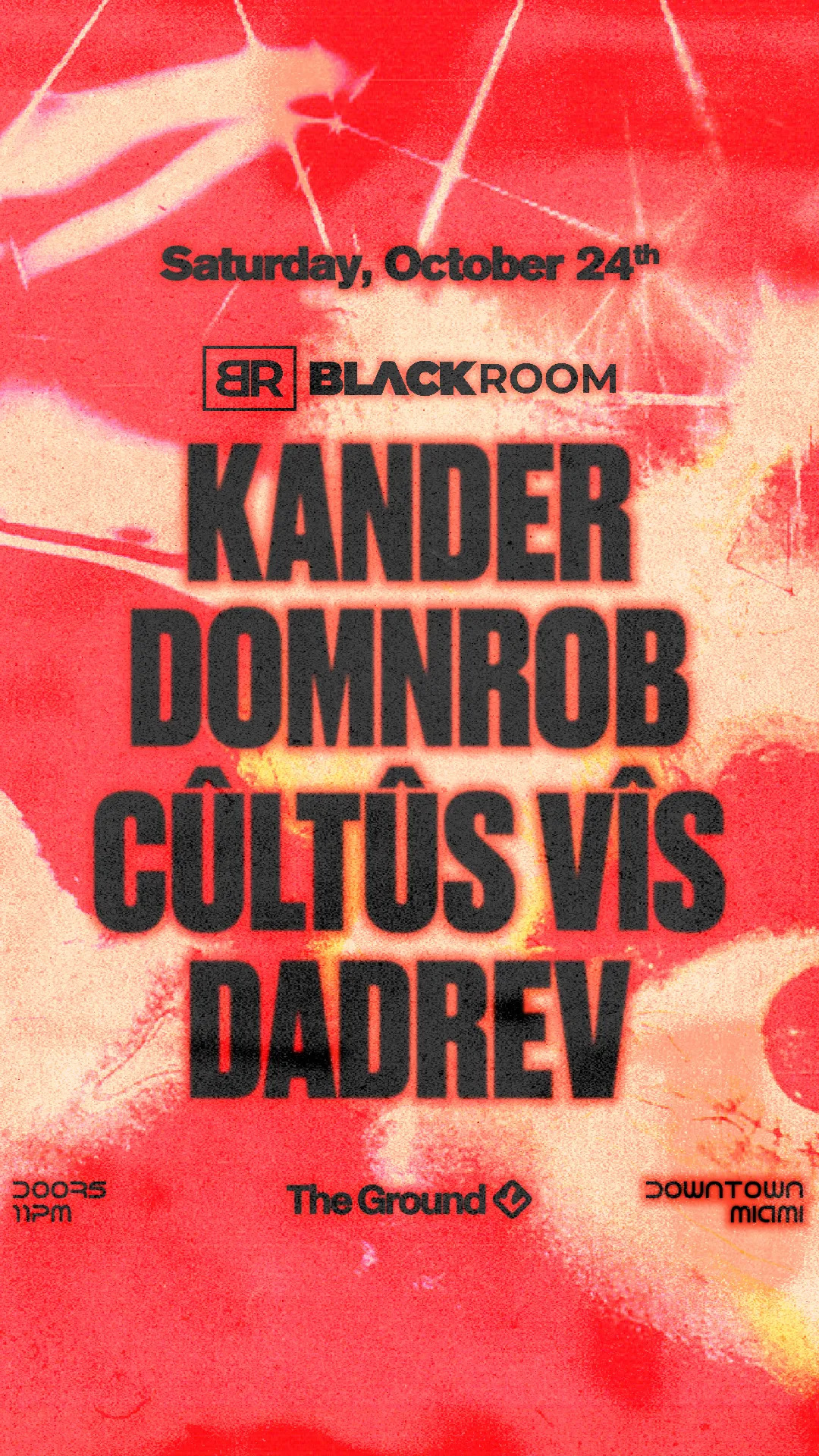 BLACK ROOM: Kander at CLUB SPACE flyer