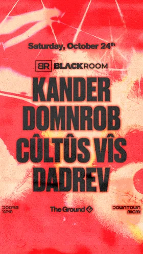 BLACK ROOM: Kander at CLUB SPACE flyer