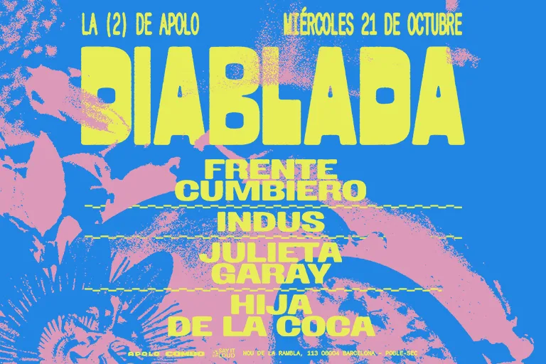 Diablada: Frente Cumbiero + Indus + Julieta Garay + Hija de la Coca at Sala Apolo flyer