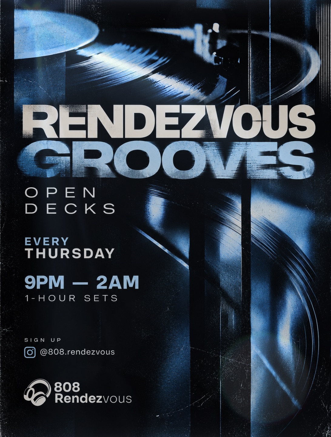 Rendezvous Grooves Open decks at Idle Mind Tavern flyer