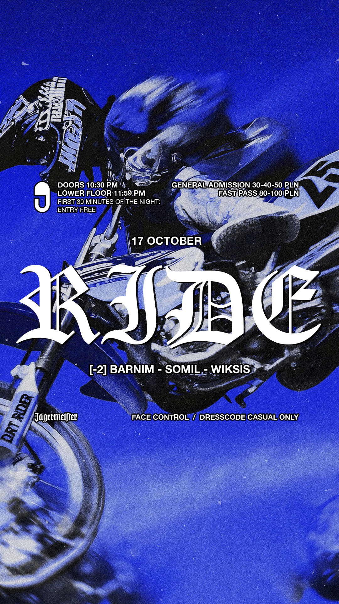 R I D E at Prozak 2.0 flyer