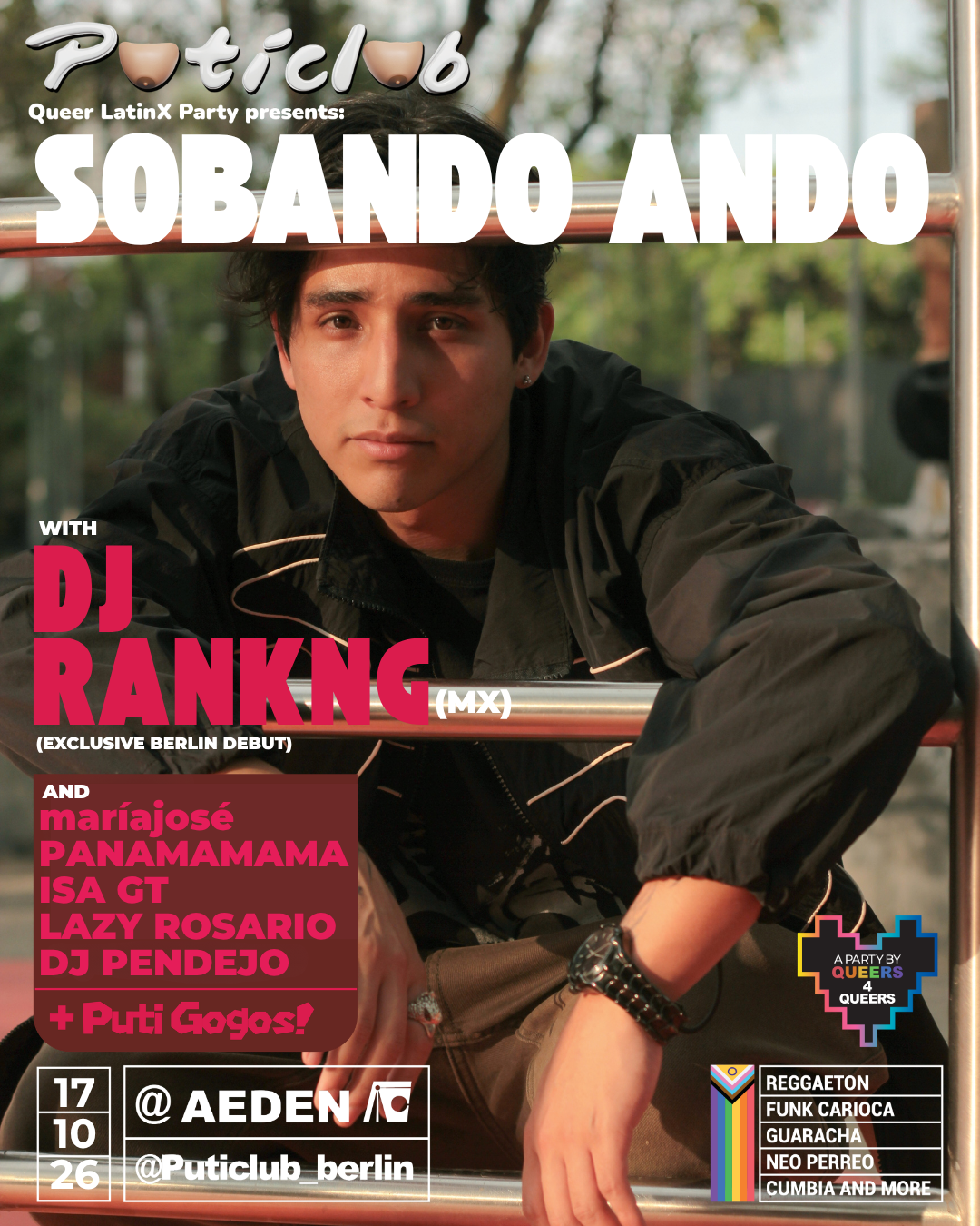 Puticlub presents SOBANDO ANDO with Dj Rankng at Æden flyer