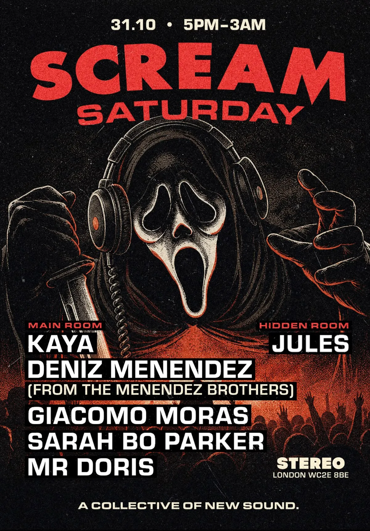 SCREAM SATURDAY:  A HALLOWEEN SPECIAL at STEREO Covent Garden flyer