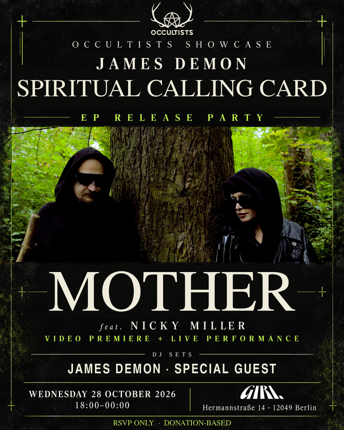 Occultists Showcase at Giri flyer