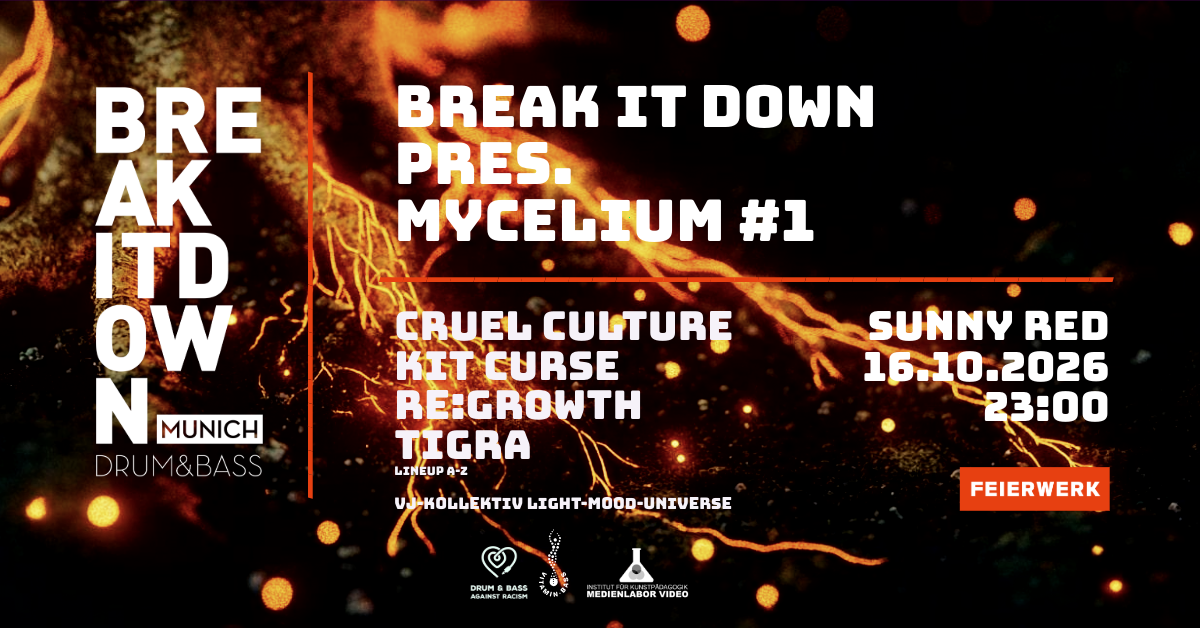 Break it Down pres. Mycelium #1 at Feierwerk flyer